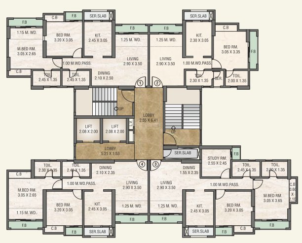  oasis phase 3 Bldg No 2 Cluster Plan