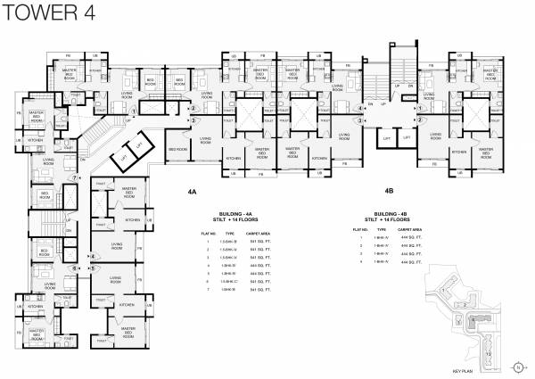  vihaa-phase-2 Building No 4 Wing A And B Cluster Plan