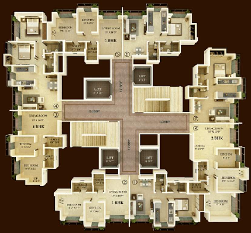 Images for Cluster Plan of Unique Vistas Bldg No 3