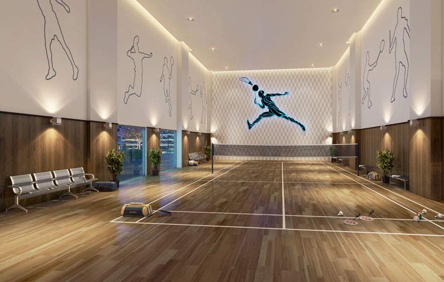 raj tattva wing a b and e Badminton Court