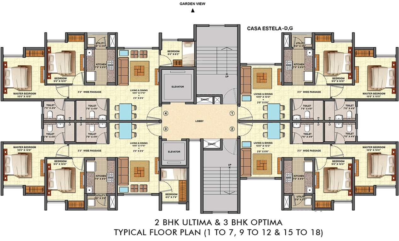 Images for Cluster Plan of Lodha Palava Estela D To G