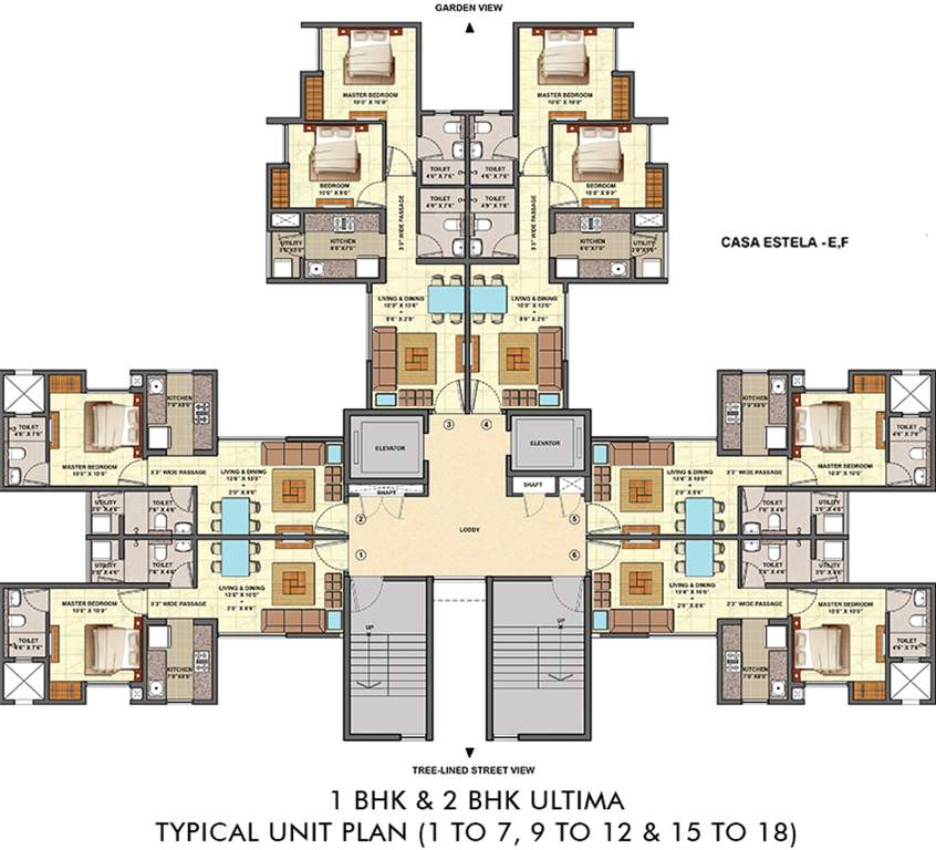 Images for Cluster Plan of Lodha Palava Estela D To G