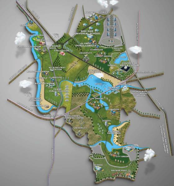 Images for Master Plan of Lodha Palava Estela D To G