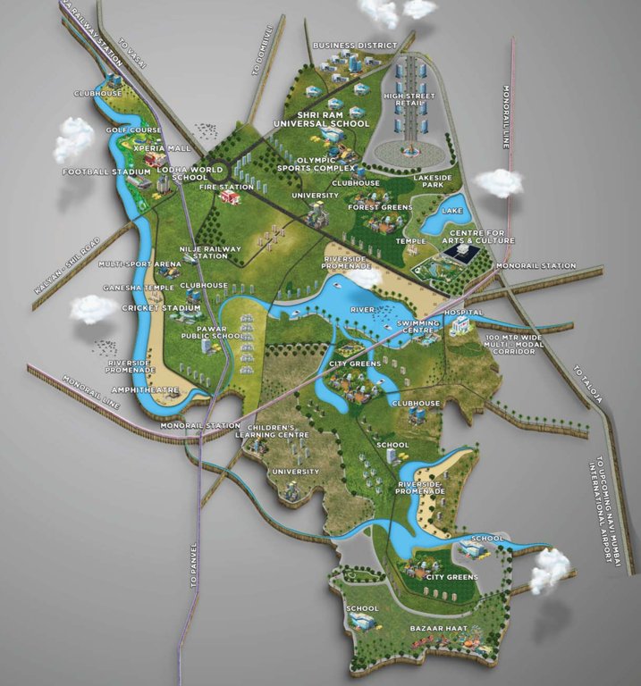 Images for Master Plan of Lodha Palava Estela D To G