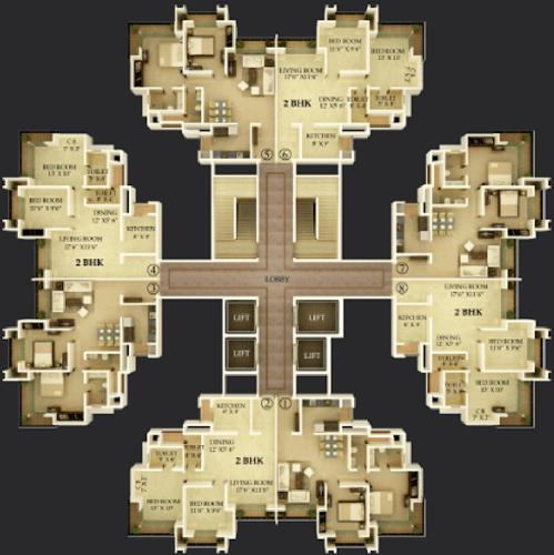 Images for Cluster Plan of Unique Vistas Bldg No 5