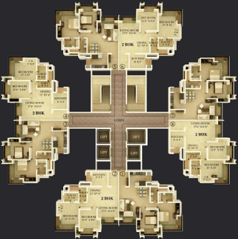 Images for Cluster Plan of Unique Vistas Bldg No 5