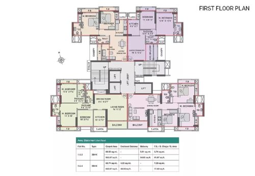  silver-oak-at-prestige-residency Silver Oak Cluster Plan for 1st Floor