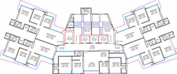  atlantis- Shreeji Atlantis Wing A Cluster Plan