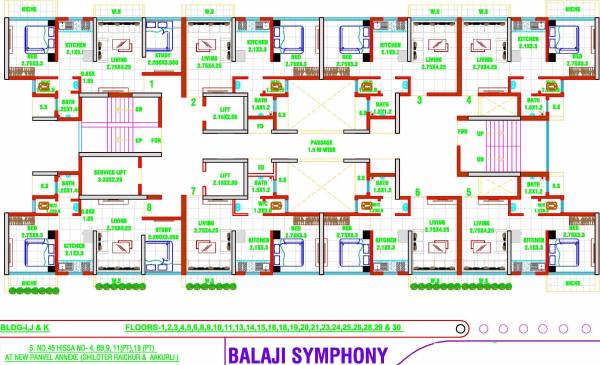  balaji-symphony Wing I Cluster Plan