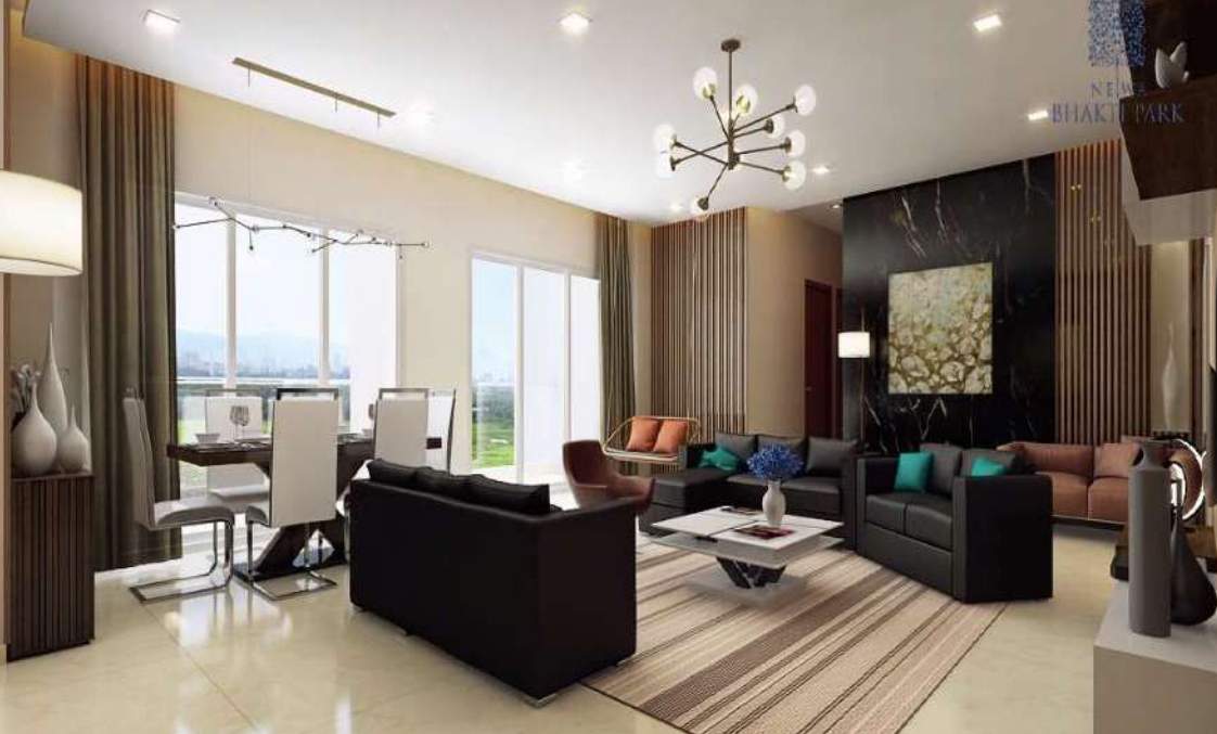 bhakti park a wing phase 1 Living Area