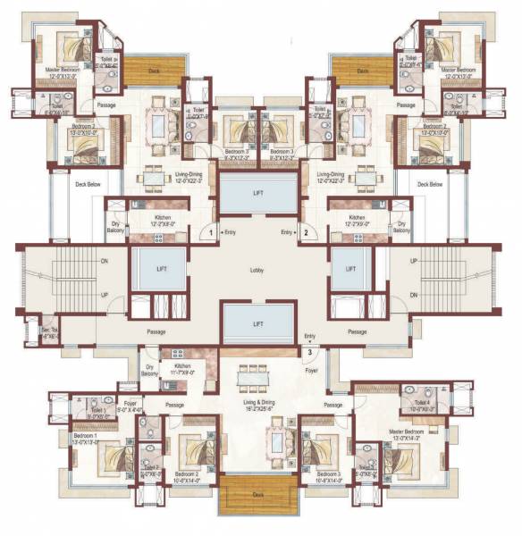  royale-tower-a Tower A Cluster Plan