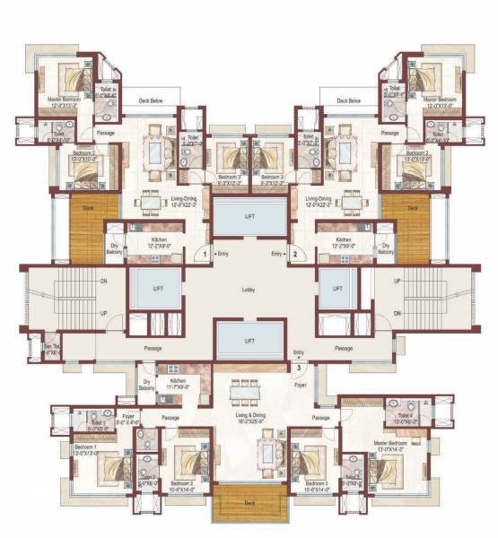  royale-tower-a Tower A Cluster Plan