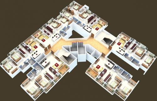  majesta-bldg-a Images for Cluster Plan of Triveni Majesta Bldg A