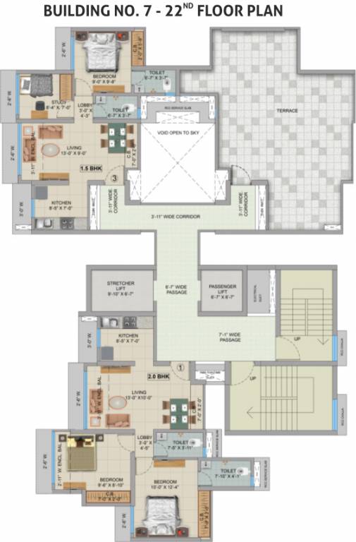  opus D1   Bldg 7   Phase 2 Cluster Plan for 22th Floor