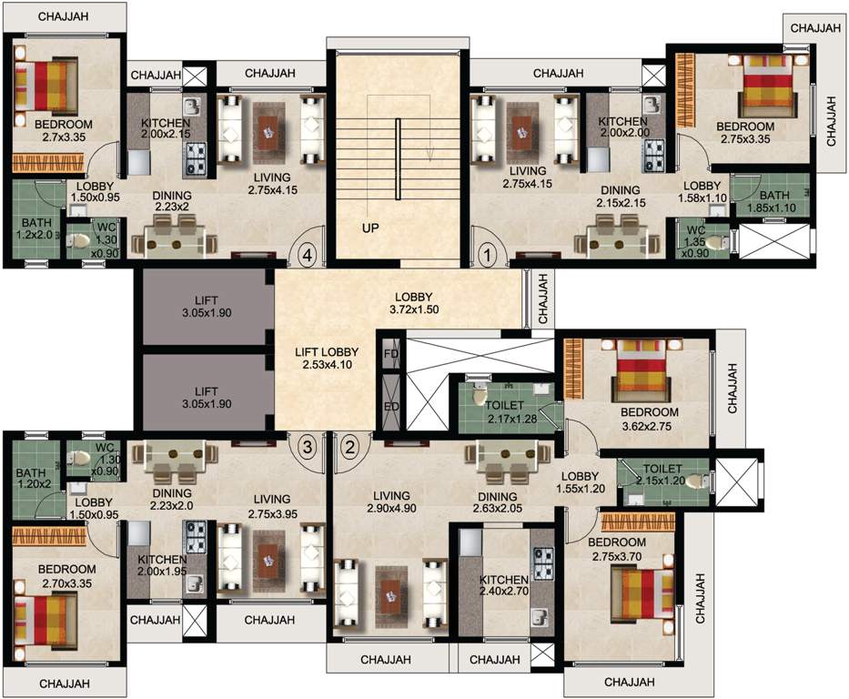  pride  Images for Cluster Plan of Mauli Pride 