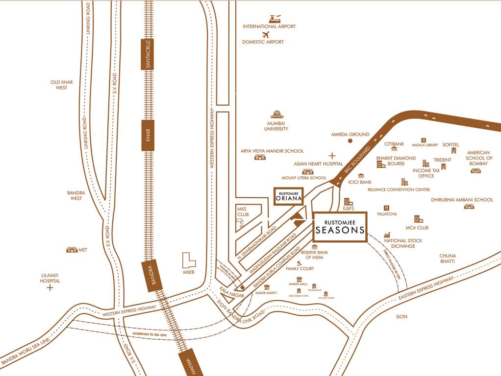 Images for Location Plan of Rustomjee Seasons Wing A
