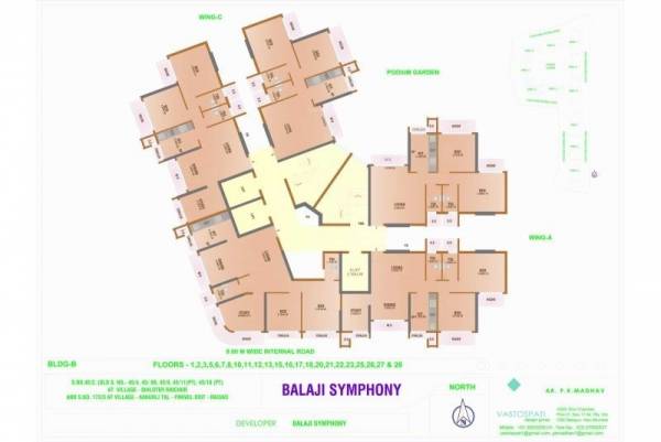  balaji-symphony-phase-2 Wing A Cluster Plan from 1st to 28th Floor