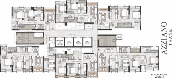  azziano-wing-j Rustomjee Azziano Wing J Cluster Plan