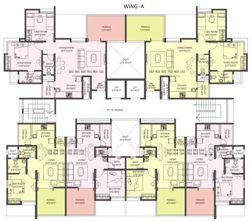 Images for Cluster Plan of Satav Grande Ventila Phase 2 Wing A