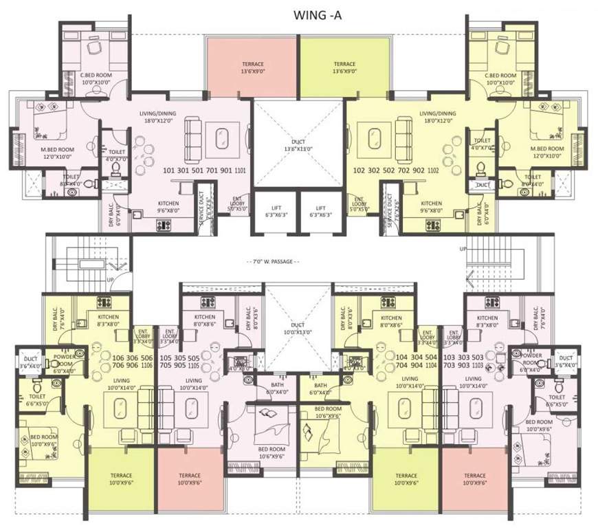 Images for Cluster Plan of Satav Grande Ventila Phase 2 Wing A