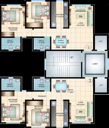 Images for Cluster Plan of Damji Shamji Tivon Park Wing E And F