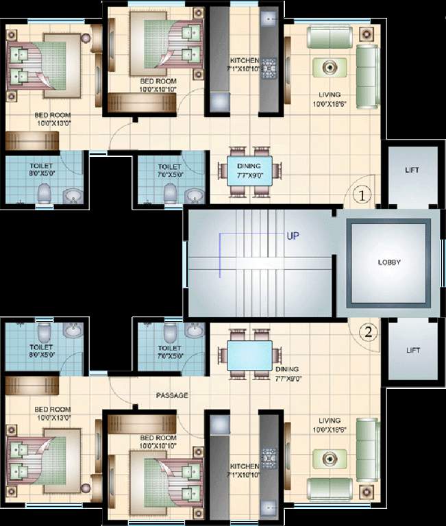 Images for Cluster Plan of Damji Shamji Tivon Park Wing E And F