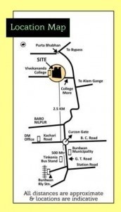  city bardhaman Location Plan