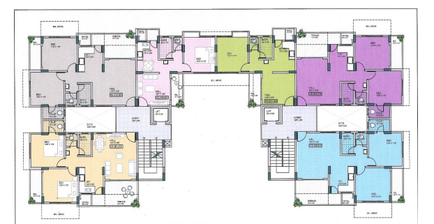  pratiraj-towers-building Cluster Plan