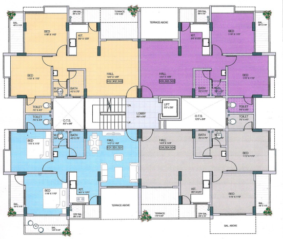  pratiraj towers building Cluster Plan