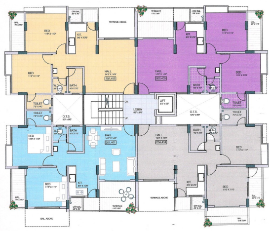  pratiraj towers building Cluster Plan