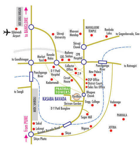  pratiraj-towers-building Location Plan