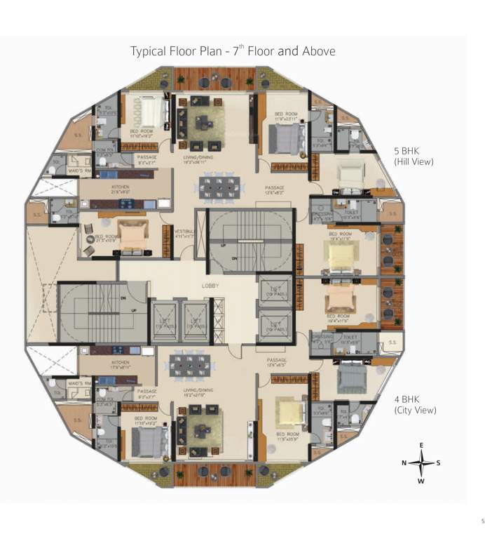  tridhaatu aranya Tridhaatu Aranya Cluster Plan For 7th Floor