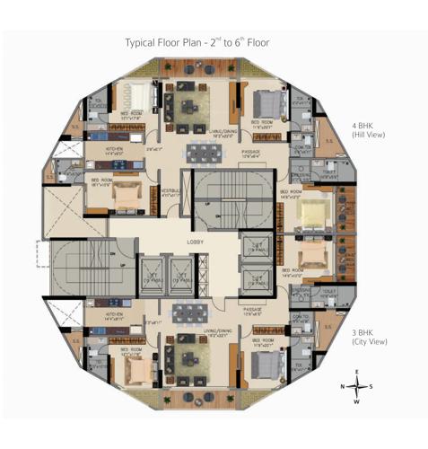  tridhaatu-aranya Tridhaatu Aranya Cluster Plan From 2nd To 6th Floor