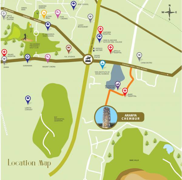  tridhaatu-aranya Location Plan