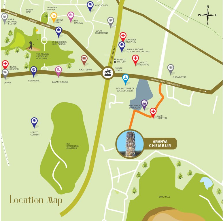  tridhaatu aranya Location Plan