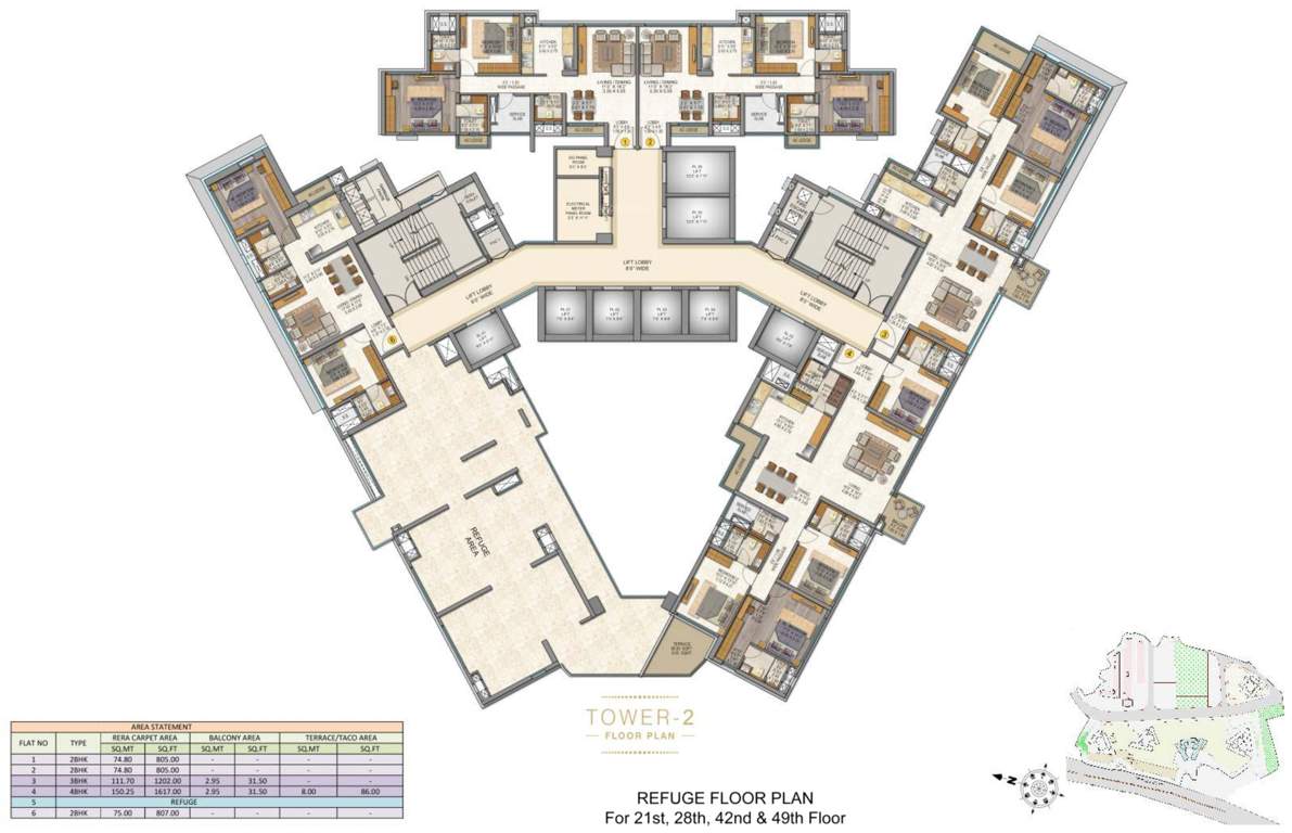 Images for Cluster Plan of Sheth Auris Serenity Tower 2