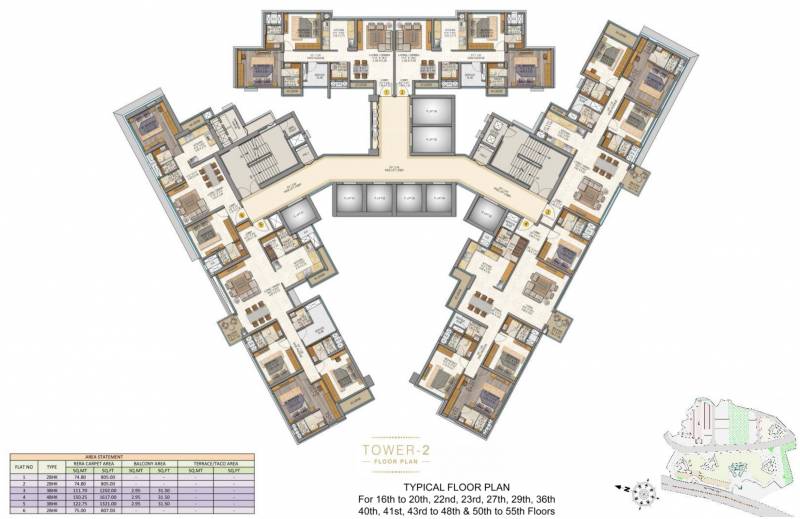 Images for Cluster Plan of Sheth Auris Serenity Tower 2