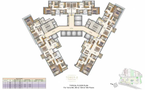 Images for Cluster Plan of Sheth Auris Serenity Tower 2