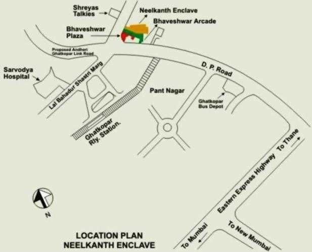  enclave c wing arihant Location Plan