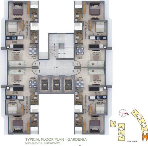 Images for Cluster Plan of Arkade Earth Gardenia