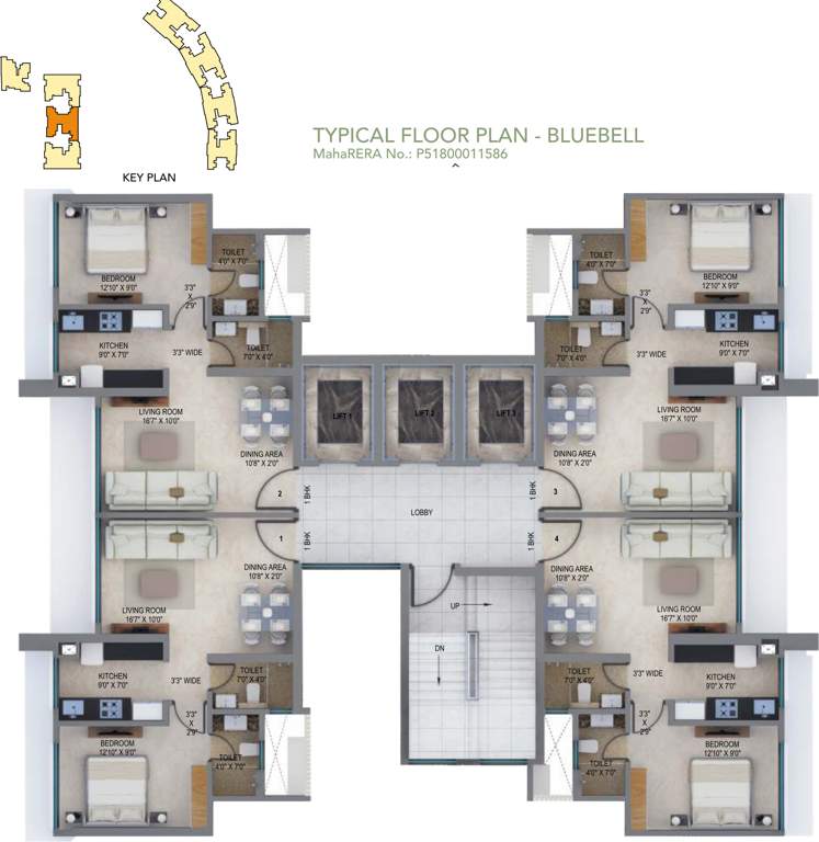 Images for Cluster Plan of Arkade Earth Wing Bluebell