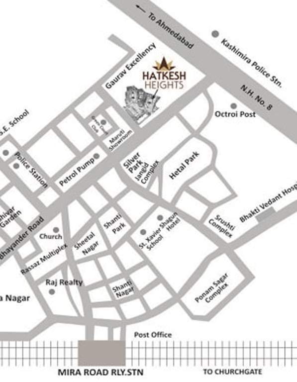  hatkesh heights a1 a2 Images for Location Plan of S M Hatkesh Heights A1 A2