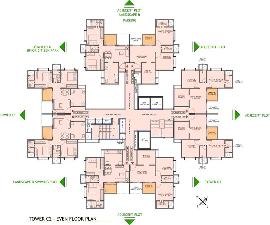 Images for Cluster Plan of Srrinivas Stella C2 D1 And D2