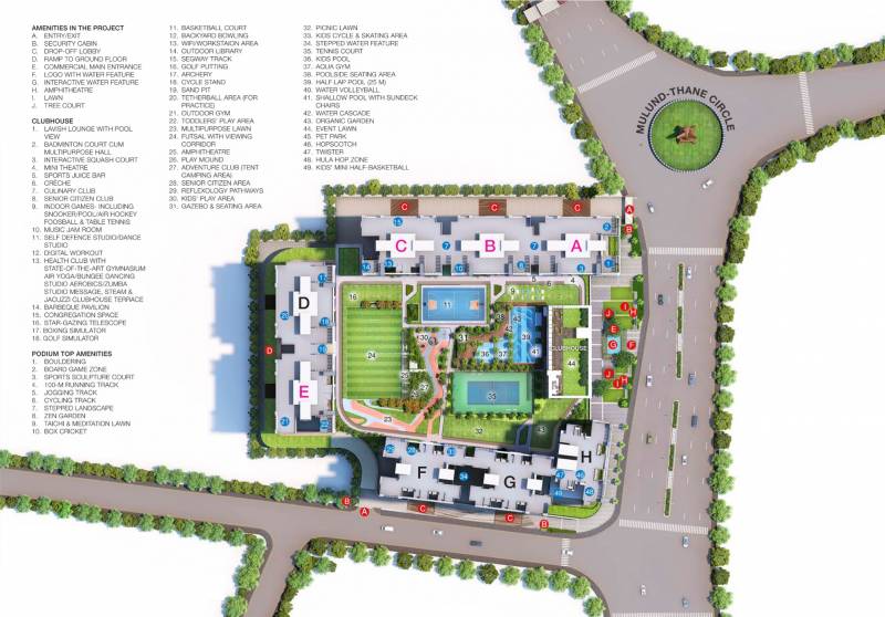 Site Plan Image of Godrej Properties Alive C Thane West Mumbai ...