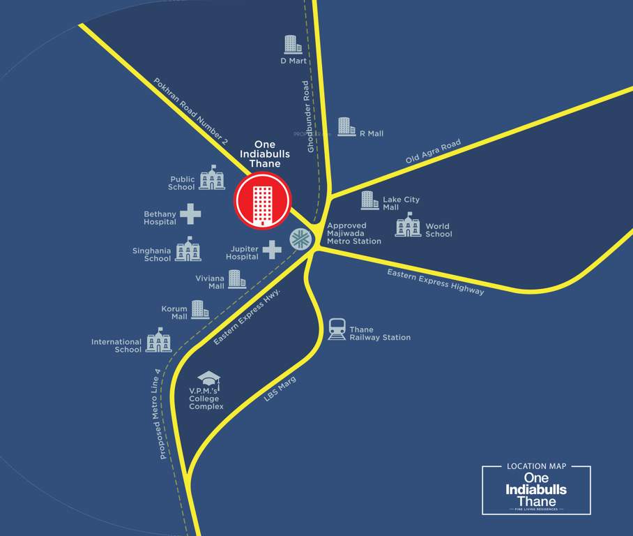 Images for Location Plan of Indiabulls One Indiabulls Thane 1