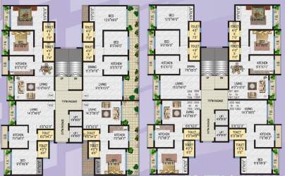  labh heights Labh Heights Bldg No 6 Wing K And L Cluster Plan