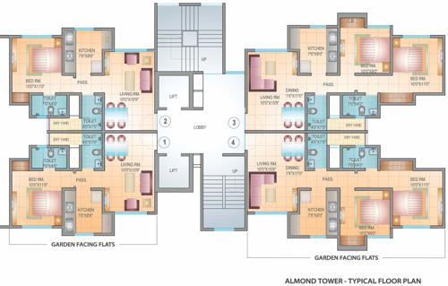 Images for Cluster Plan of Damji Shamji Mahavir Kalpavruksha Oak Tulip Alcacia Almond