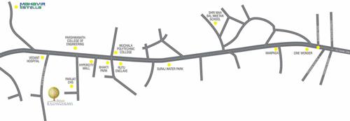 Images for Location Plan of Damji Shamji Mahavir Kalpavruksha Oak Tulip Alcacia Almond