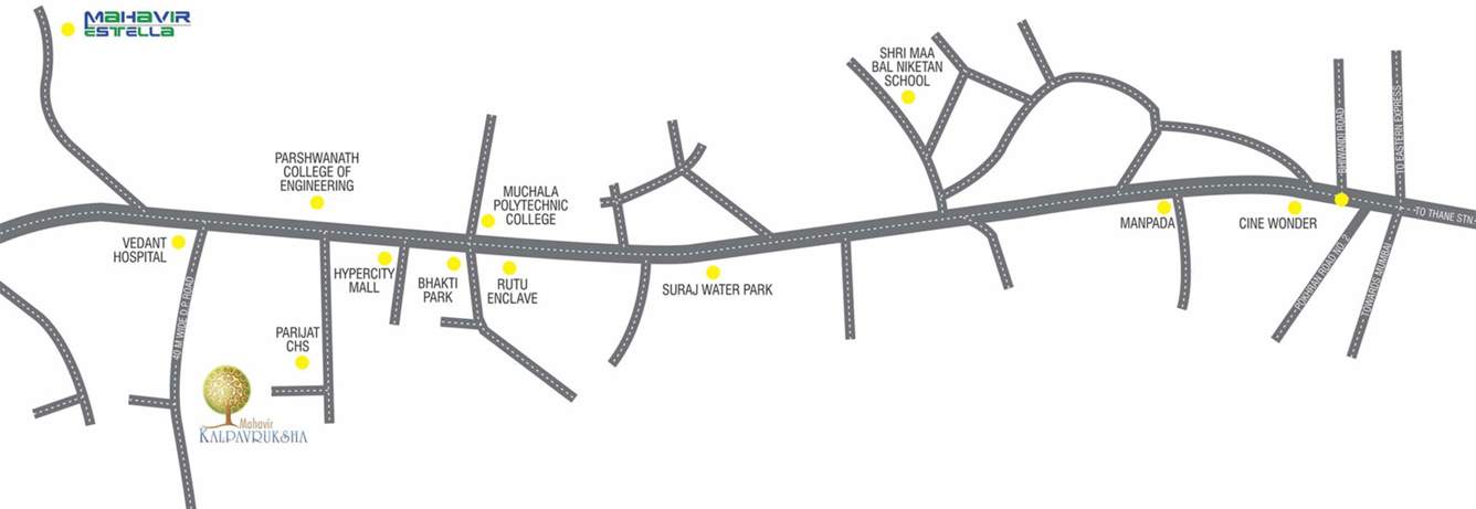 Images for Location Plan of Damji Shamji Mahavir Kalpavruksha Oak Tulip Alcacia Almond