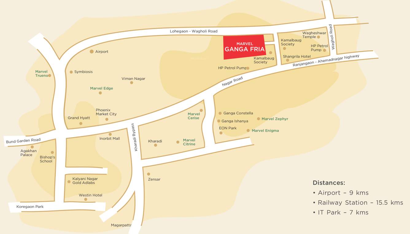 Images for Location Plan of Marvel Ganga Fria P1 P2 P3 Building